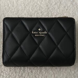 Kate Spade Black Quilted Wallet